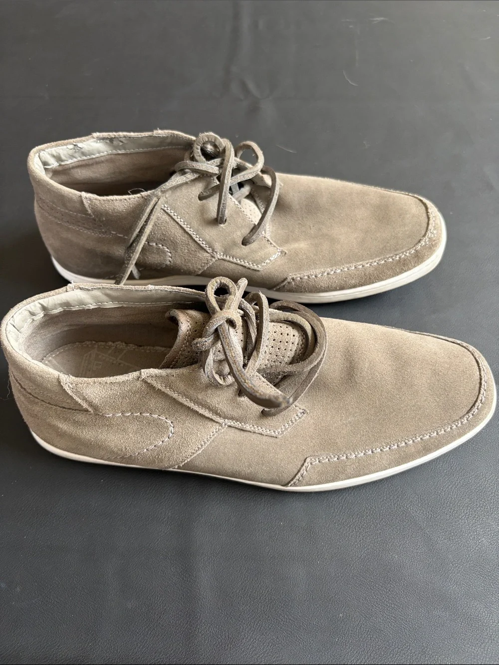 Steve Madden Francoo Taupe Suede Lace Up Casual Shoes Men’s Size 10